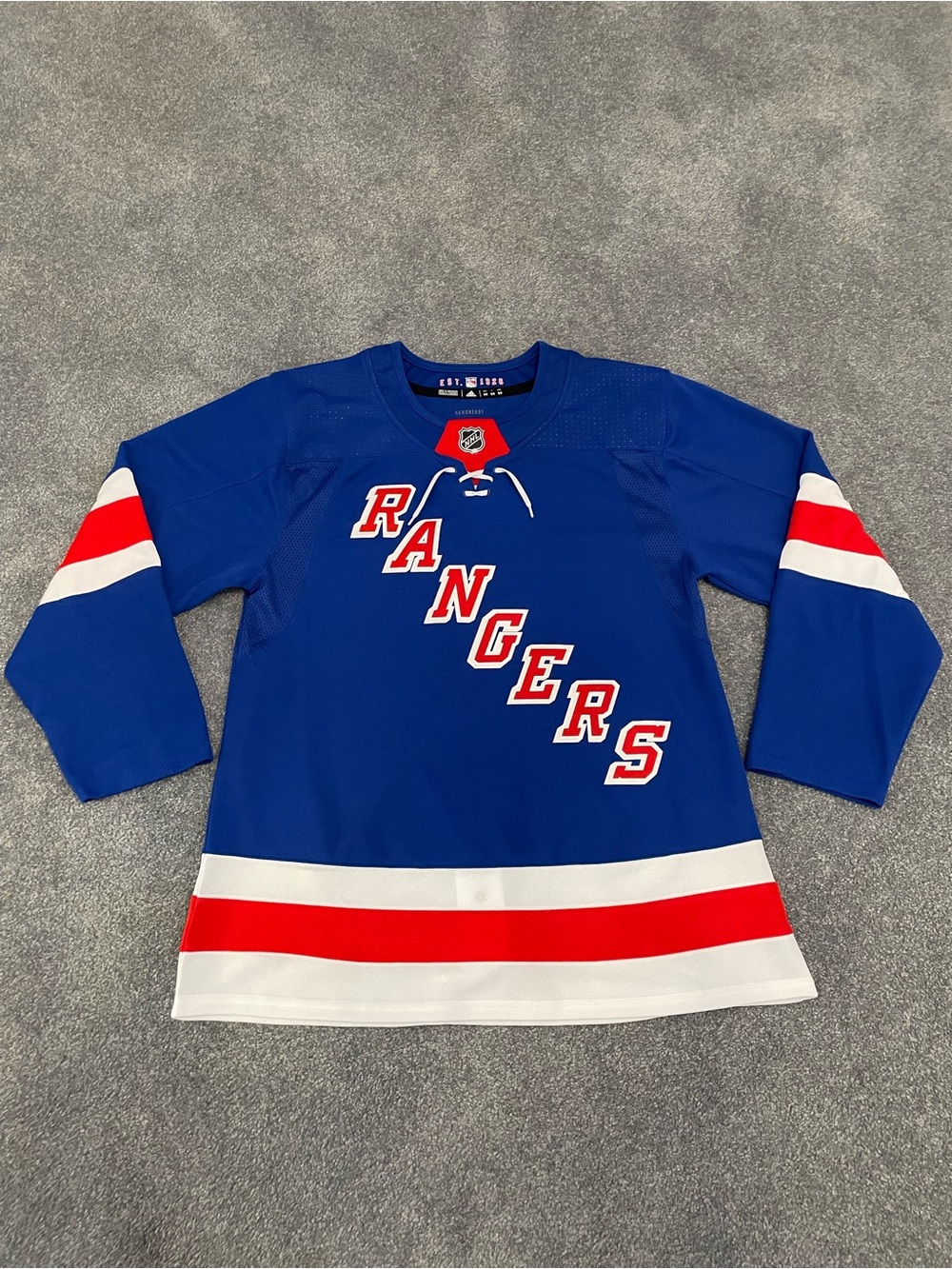 New York Rangers Adidas Home Jersey Blue Men's Size 50 New with Tags